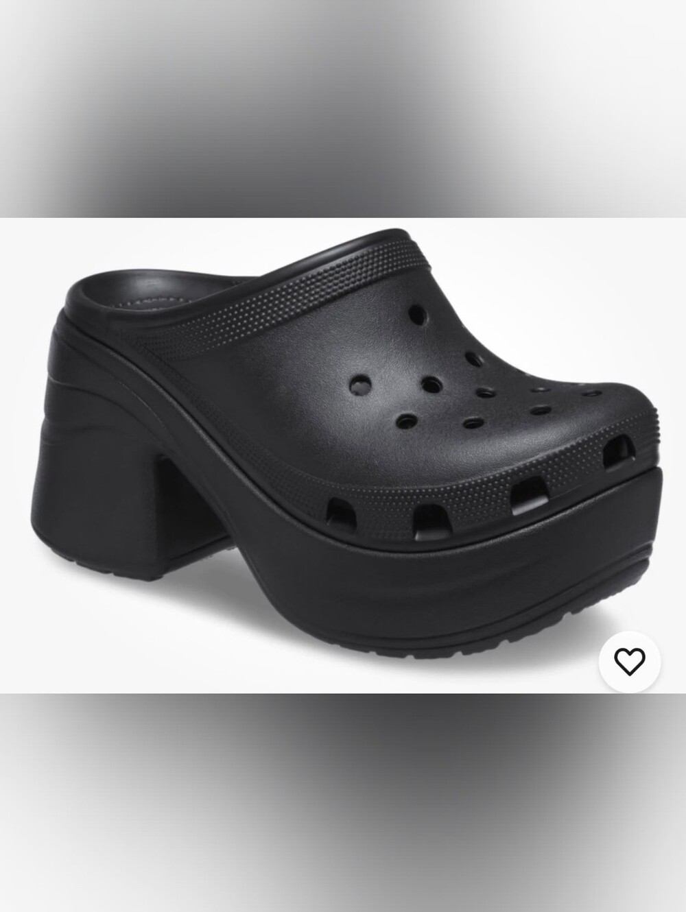 NWT CROCS Black siren Platform Clogs size 11